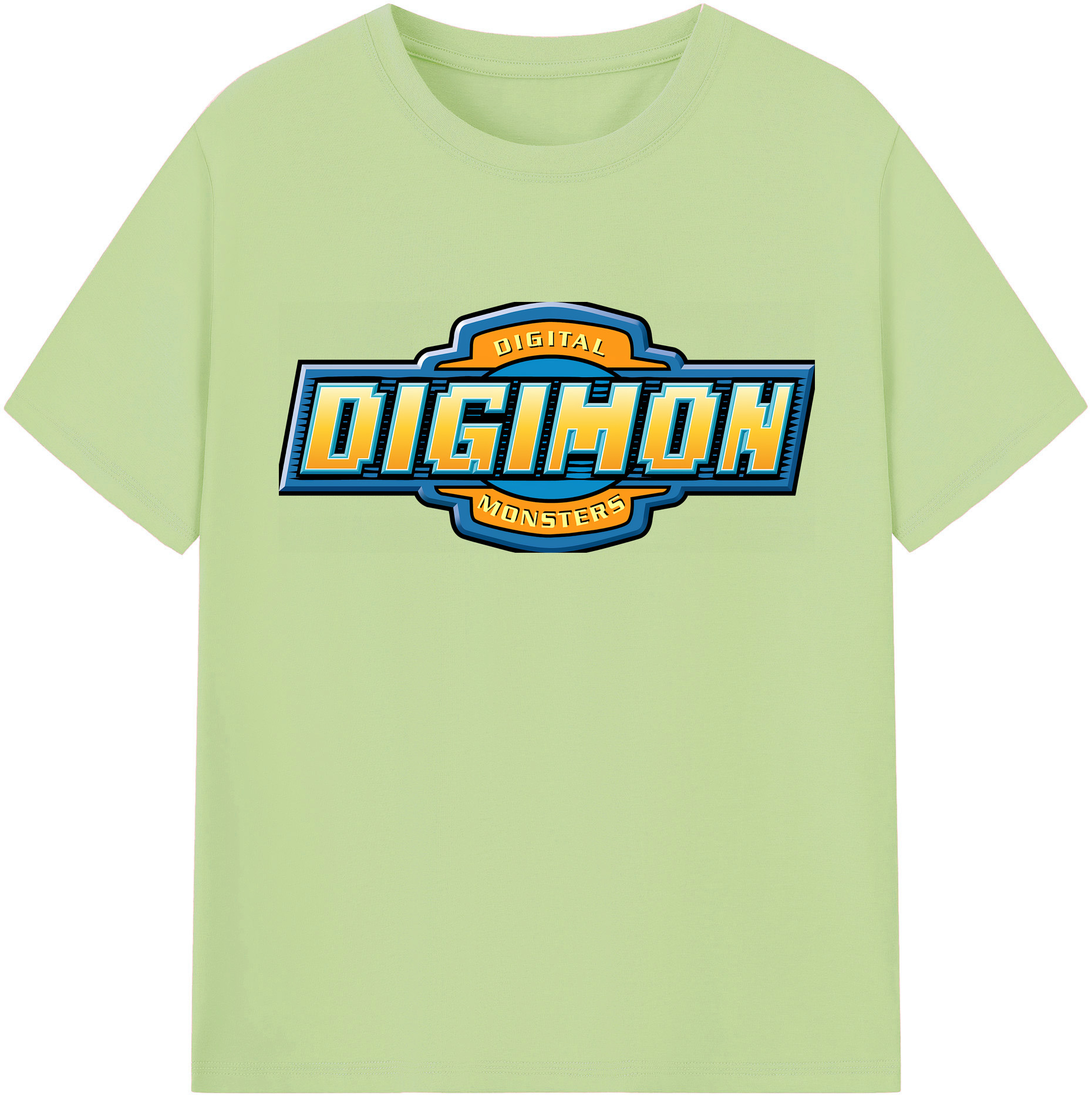 （画像用） Digimon デジタルモンスター/デジモン 綿100％半袖Tシャツ（フロントプリント）